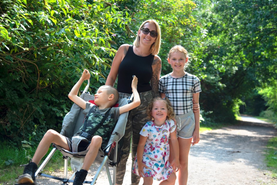 A family day out in the countryside on a Summer's day